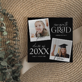 Entonces y Ahora | Anuncio de graduación de 2 foto