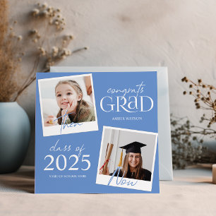 Entonces y Ahora   Anuncio de graduación de 2 foto