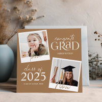 Entonces y Ahora | Anuncio de graduación de 2 foto