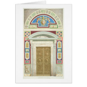 Entrada a la logia de Raphael en el Vatican, de