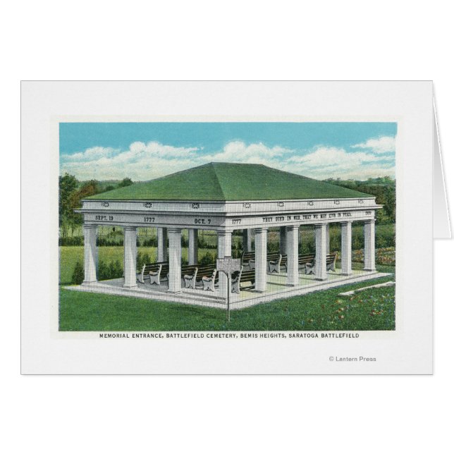 Entrada conmemorativa en la vista del cementerio d (Anverso (Horizontal))