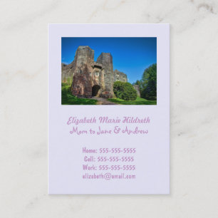 Entrada de castillo inglés en un día de verano