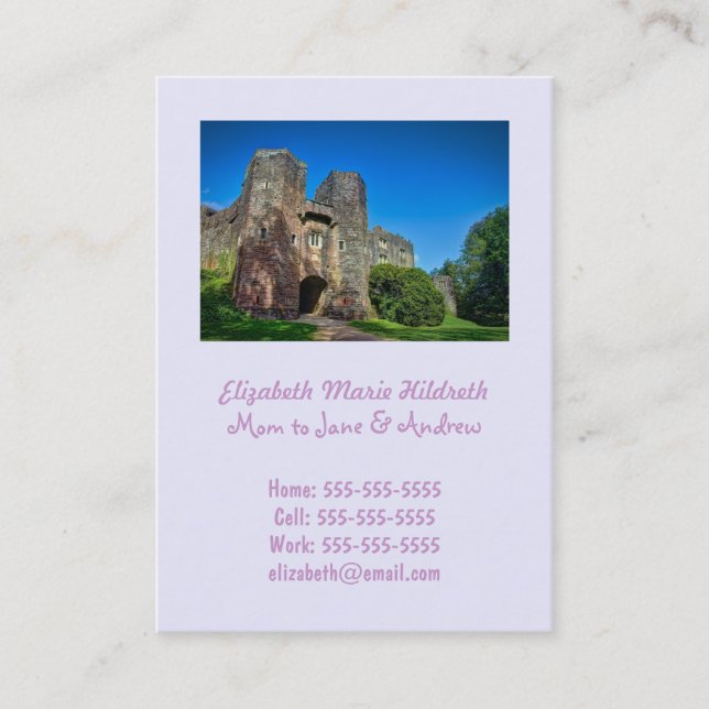 Entrada de castillo inglés en un día de verano (Anverso)