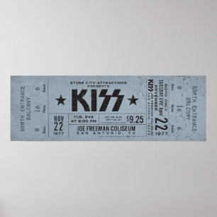 Entrada de concierto de KISS – Impresión de arte d
