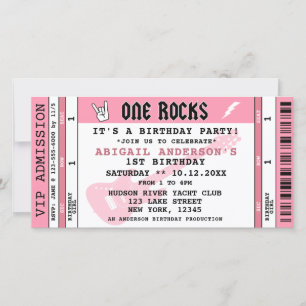 ENTRADA DE CONCIERTO DE ONE ROCKS INVITACIÓN DE CU