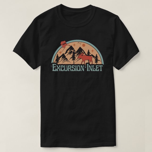 Entrada de excursión, camiseta de Alaska-Camiseta (Diseño del anverso)