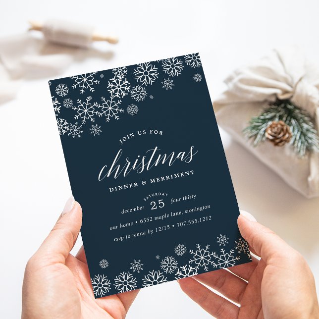 Entrada de nieve | Invitación a la cena de Navidad (Subido por el creador)