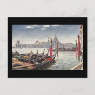Entrada de postal vintage al Gran Canal