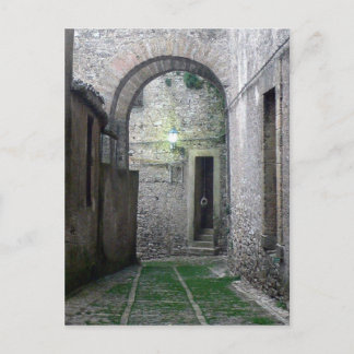 Entrada en la postal de Erice Sicilia