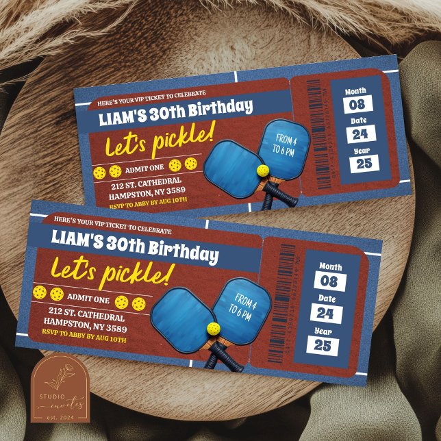 Entrada para cumpleaños de adulto del torneo de pi (Subido por el creador)