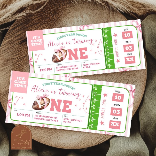 Entrada para Cumpleaños de Fútbol con Lazo de Niña (Subido por el creador)