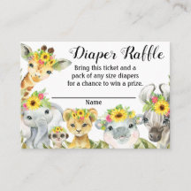 Entrada para el sorteo de pañales para Baby Shower