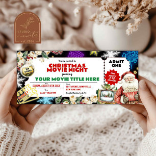 Entrada para Noche de Cine de Navidad Neon