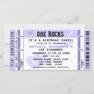 ENTRADA PARA UN CONCIERTO DE ROCK INVITACIÓN AL 1E