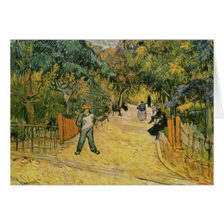 Entrada, parque público en el Bella Artes Arles Va