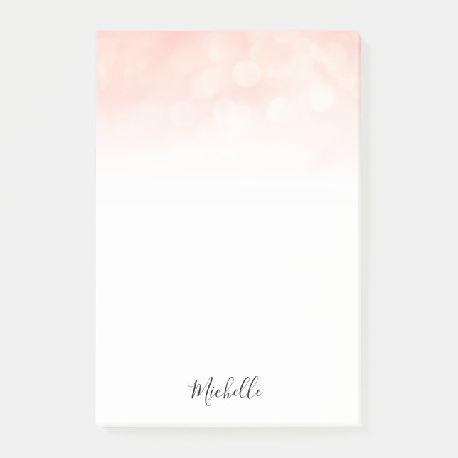 entrada personalizada rosa nota pegajosa (Anverso)