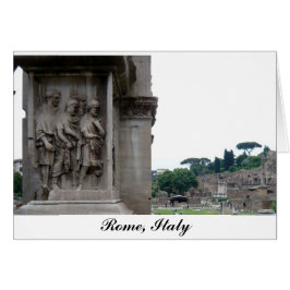 Entrada romana de ruinas en Roma Italia