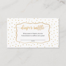 Entrada simple de rifa de pañales para pañales de