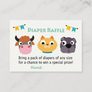Entradas de barnyard Diaper Raffle