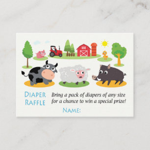 Entradas de barnyard Diaper Raffle