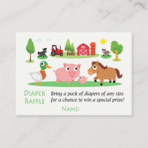 Entradas de barnyard Diaper Raffle