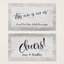 Entradas de bebida rusticas de madera templada ele