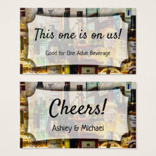 Entradas de bebidas para bodas y eventos con foto 