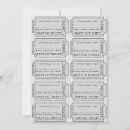 Entradas de gota de plata para invitaciones