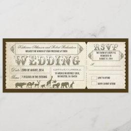 Entradas de invitación a la boda en el Zoo