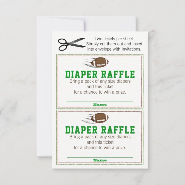 Entradas de Raffle Diaper en el fútbol (Anverso)