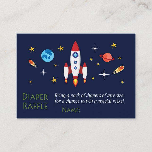Entradas de Raffle Diaper Rocket (Anverso)