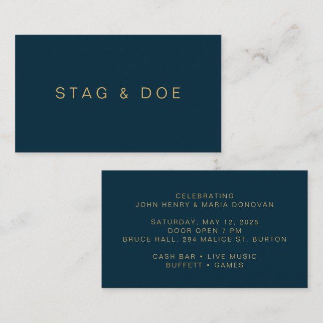 Entradas de Stag and Doe / Jack and Jill (Anverso / Reverso)