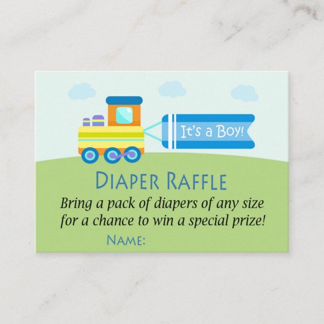 Entradas de Toy Train Diaper Raffle (Anverso)