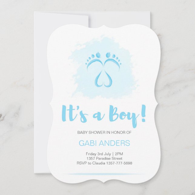 Entradas invitación a los niños para una ducha de  (Anverso)
