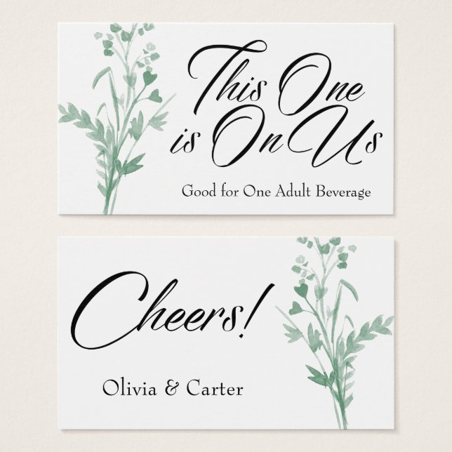 Entradas para beber, pulverización botánica de col (Anverso y reverso)