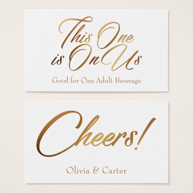 Entradas para beber, Slim, Bold, elegante guión do (Anverso y reverso)