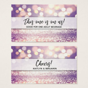 Entradas para bebida con Bokeh brillante y letra m