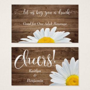 Entradas para bebida con margaritas, letra blanca