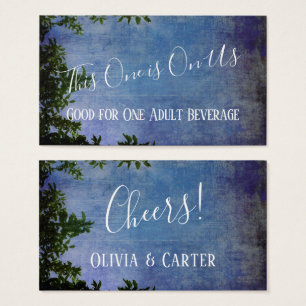 Entradas para bebidas azules y violetas rusas