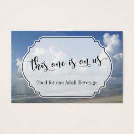 Entradas para bebidas Bodas con temas de playa