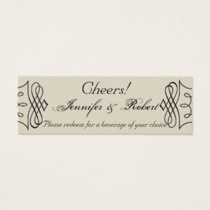 Entradas para bebidas Bodas de estilo Art Nouveau