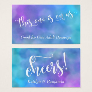 Entradas para bebidas con bokeh pastel colorido gu