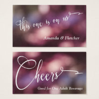 Entradas para Bebidas con Bokeh y Tipografía Color
