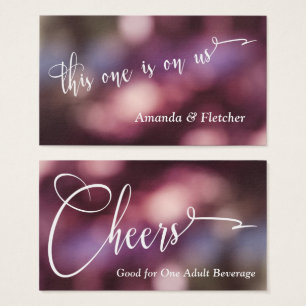 Entradas para Bebidas con Bokeh y Tipografía Color