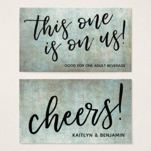 Entradas para Bebidas con Tipografía Grunge Verde