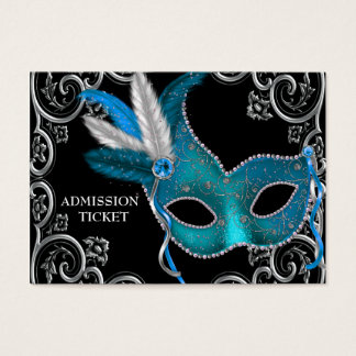 Entradas para la fiesta de disfraz de azul teal