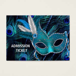 Entradas para la fiesta de disfraz de pavo real