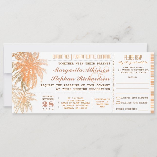 entradas para pases de embarque invitaciones de bo (Anverso)
