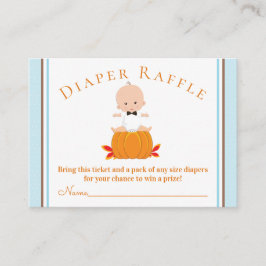 Entradas para Rifa de Pañales de Calabaza de Niño