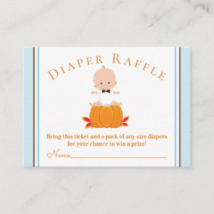 Entradas para Rifa de Pañales de Calabaza de Niño